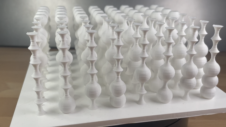 3D Balls and notches, 6 bits, 64 pillars